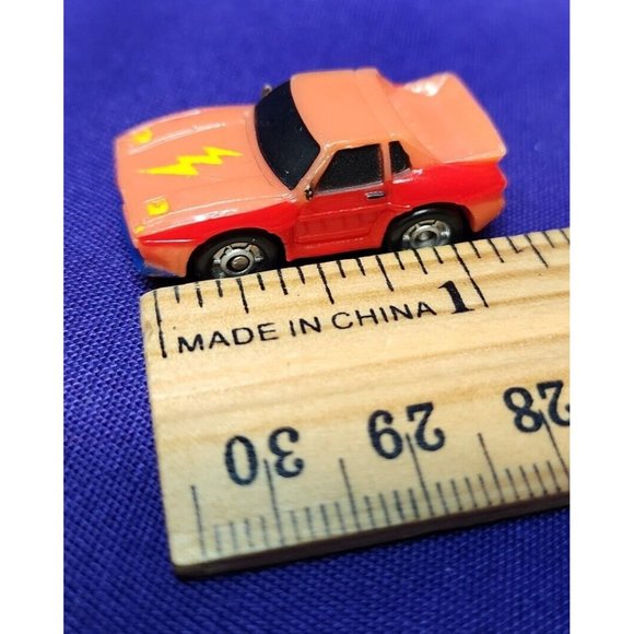 1988 Retro MICRO MACHINES FUNRISE MINI SPORTS CAR Lightening Hood Vintage - Picture 4 of 7